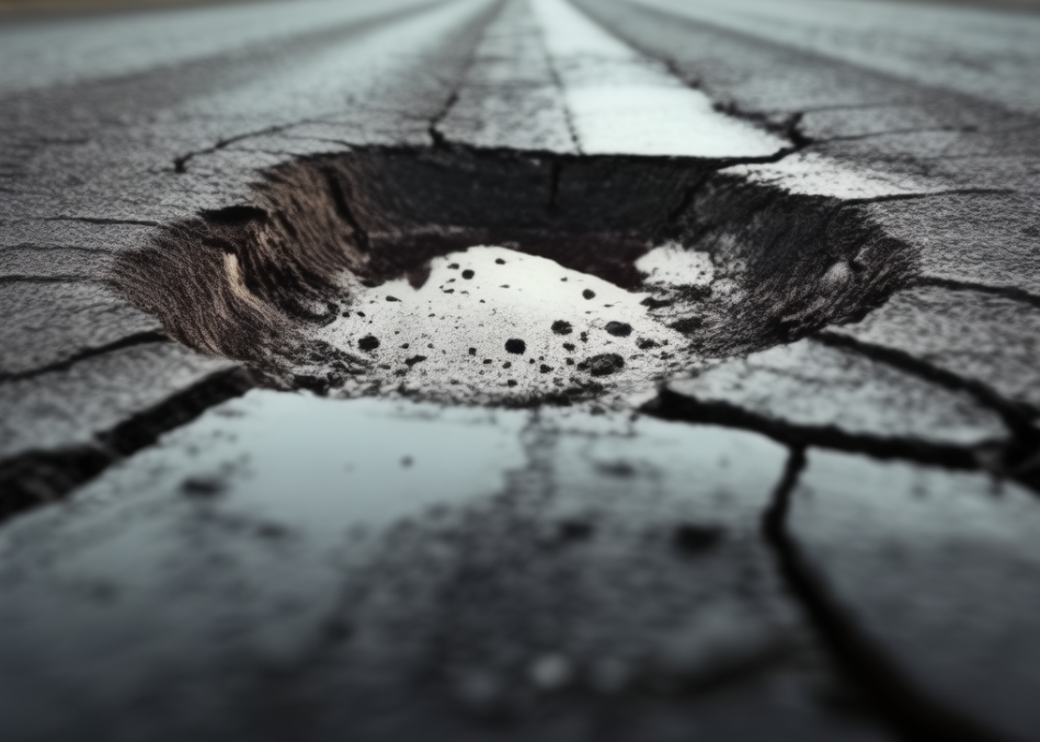 It is estimated that there are over a million potholes on UK roads.